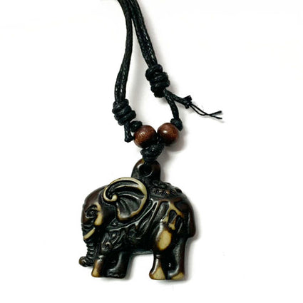 Resin elephant pendant NK