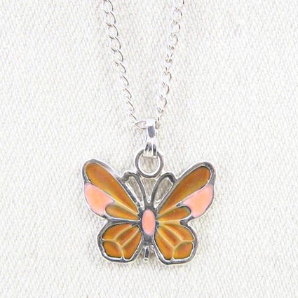 Mood Butterfly  pendant on chain NK